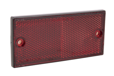 Cofan – Catadióptrico Rectangular Homologado con Agujeros y Adhesivo | Colores Rojo, Ámbar y Blanco | Medidas 106 x 50 mm